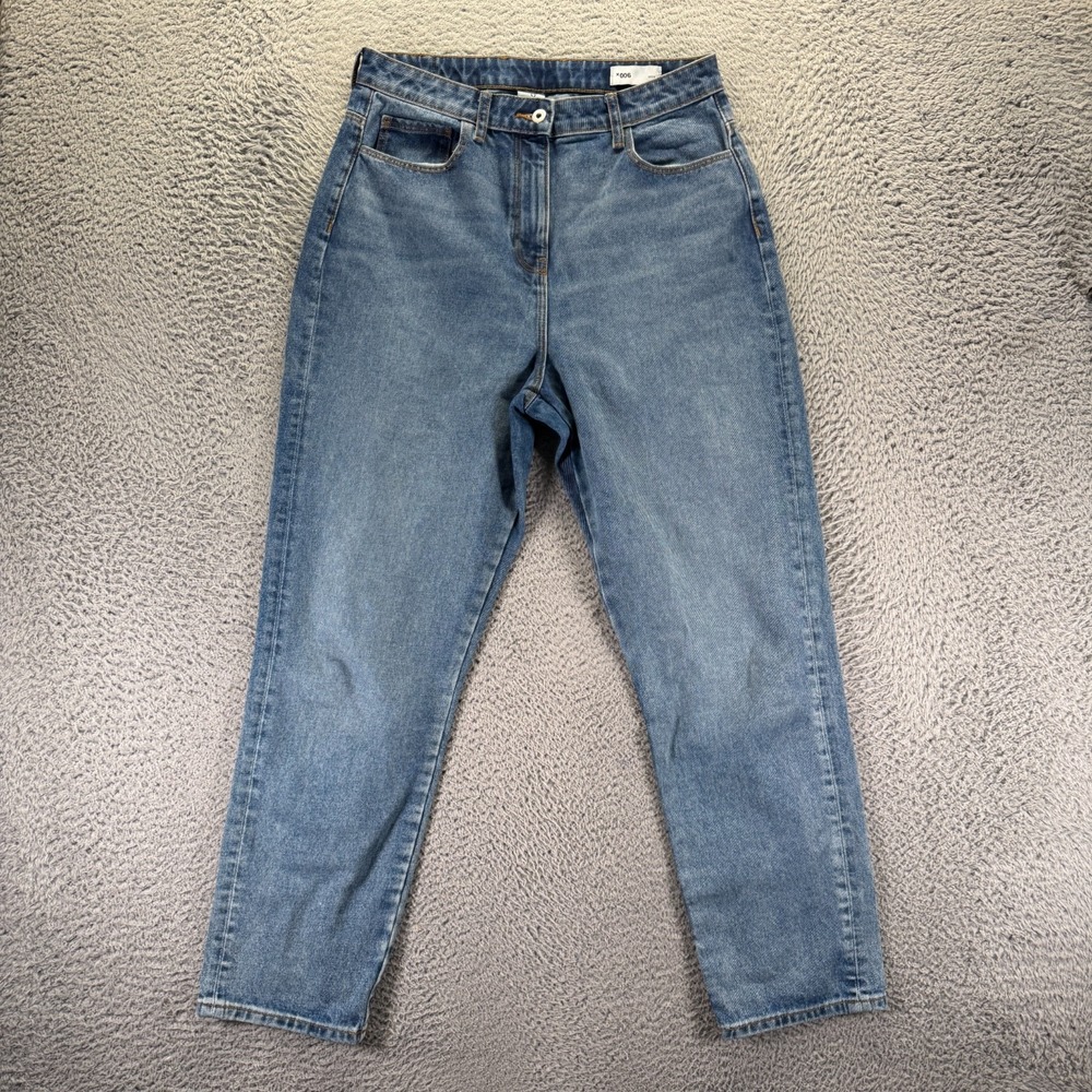 Collusion X006 Jeans Womens 32x32 Blue Cotton Denim Mom Straight Leg Workwear